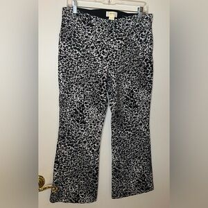 Maeve the Margot Black and White Abstract Pants